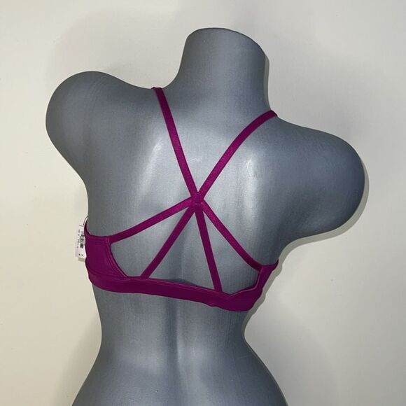 Victoria’s Secret VSX Sport Bra Wire free Unlined Shiny. Size Small. NWT - Picture 7 of 13